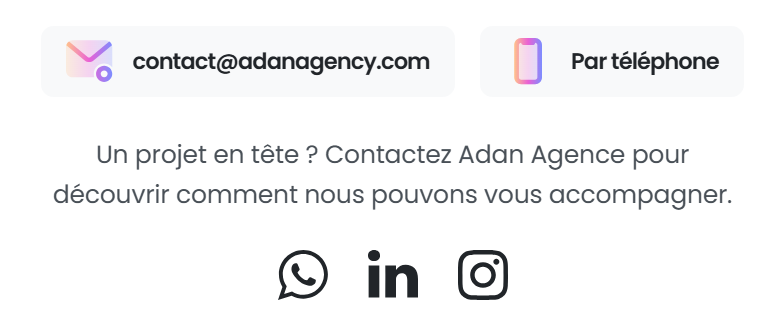 Bannière invitant à adopter une solution de prise rendez-vous automatisée avec Adan Agence pour simplifier la gestion des appels dans les cabinets médicaux.